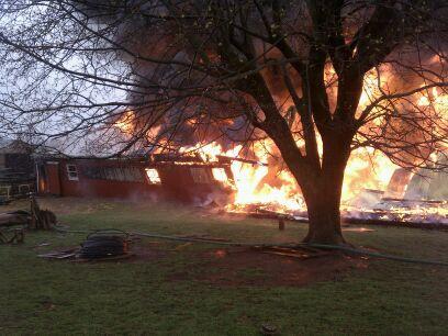 Barn Fire, Bucher John Rd.