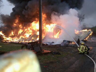 Barn Fire, Bucher John Rd.