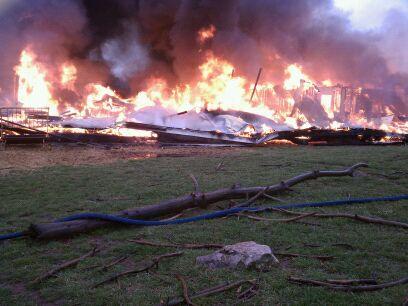 Barn Fire, Bucher John Rd.