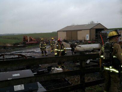 Barn Fire, Bucher John Rd.