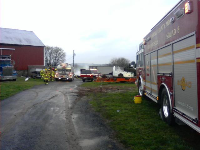 Barn Fire, Bucher John Rd.