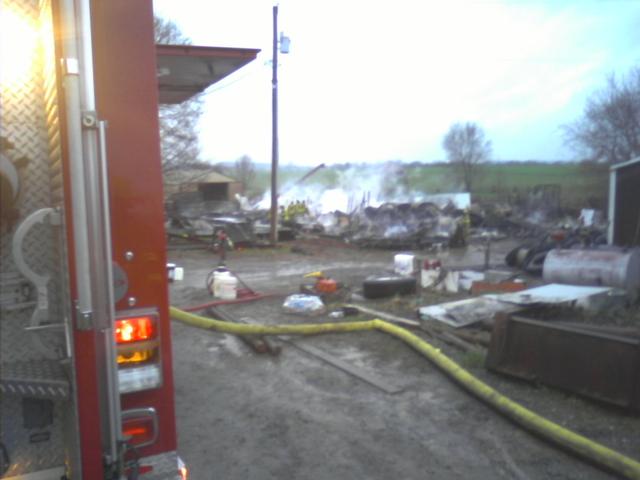 Barn Fire, Bucher John Rd.