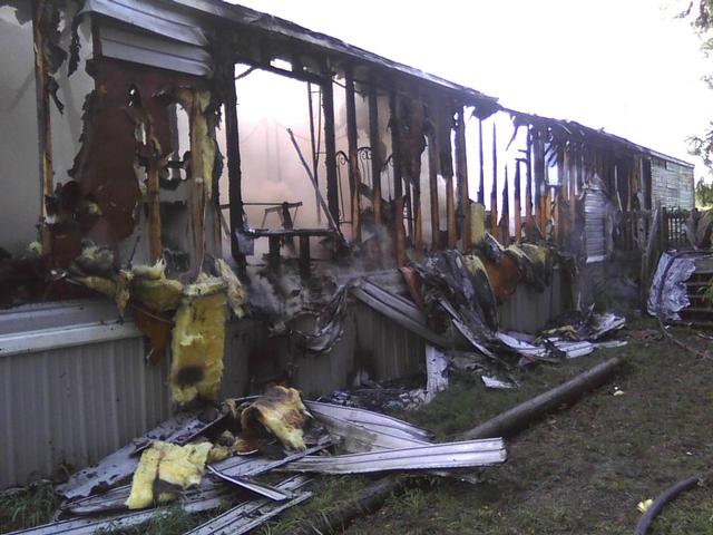 House Trailer fire on Keymar Rd. Frederick County.