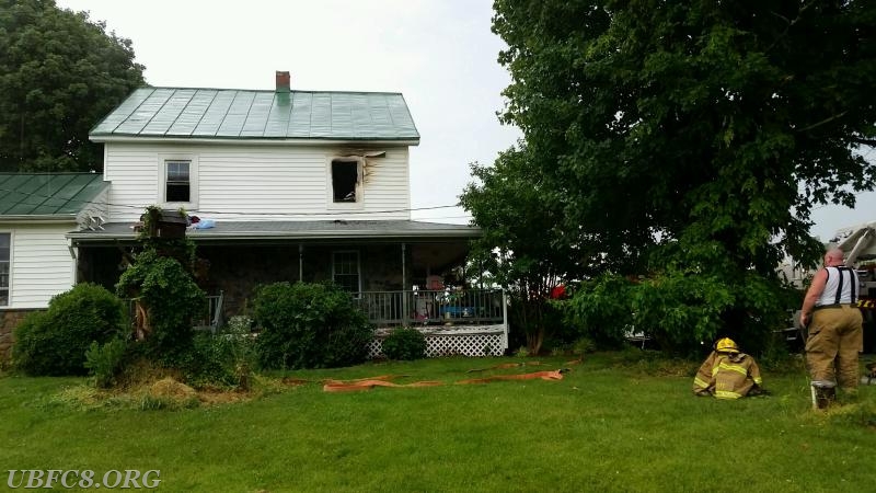 Lightning Strike Causes House Fire - Union Bridge Fire Company