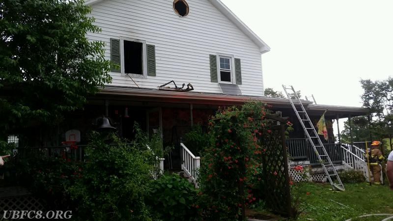 Lightning Strike Causes House Fire - Union Bridge Fire Company